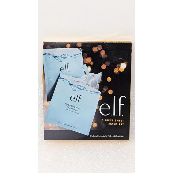 E.L.F. Hydrating Water Sheet Mask Set 2 Pieces Moisturizing & Nourishing - Picture 1 of 3